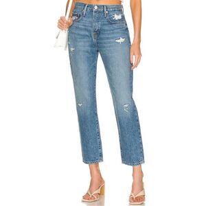 FRAME Le Original High Rise Straight In Patina Tapered Leg Size‎ 24 jeans denim